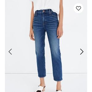 Madewell Mid Rise Classic Straight Jeans